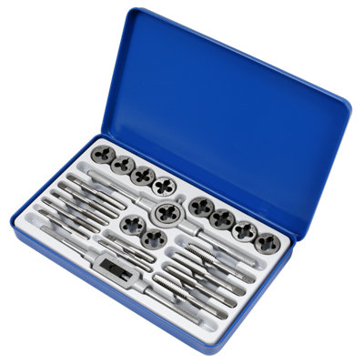 Sealey Tap & Split Die Set Imperial 24 Pieces Carbon Steel Coarse Fine AK3024IMP