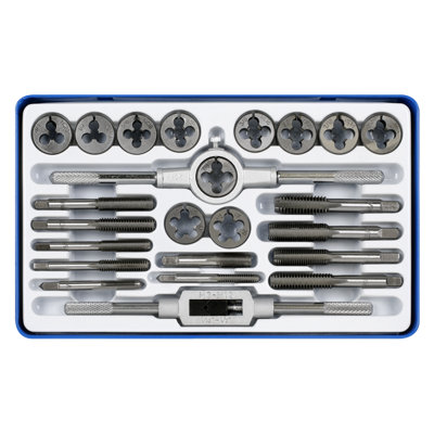 Sealey Tap & Split Die Set Imperial 24 Pieces Carbon Steel Coarse Fine AK3024IMP - 3