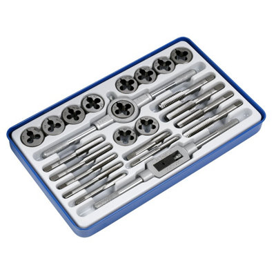 Sealey Tap & Split Die Set Imperial 24 Pieces Carbon Steel Coarse Fine AK3024IMP - 6