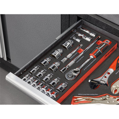Sealey TBT42 Socket Set with Tool Tray 1/2