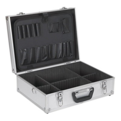 Sealey Tool Case Box Aluminium Square Edges Organiser Storage Workshop AP603 - 3