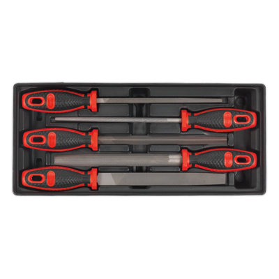 Sealey Tool Tray With Engineers File Set 5 Pieces 176.5 x 397 x 55mm TBT09