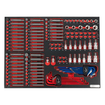 Sealey Tool Tray With Specialised Bits & Sockets 177 Pieces 530x397x45mm TBTP07 - 3