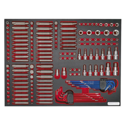 Sealey Tool Tray With Specialised Bits & Sockets 177 Pieces 530x397x45mm TBTP07 - 7