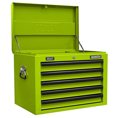 Sealey Topchest 5 Drawer with Ball-Bearing Slides - Green/Black AP26059THV