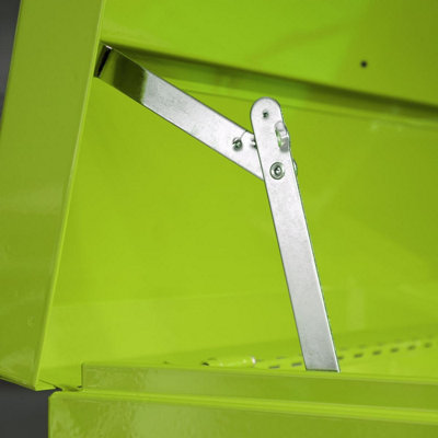 Sealey Topchest, Mid-Box & Rollcab Combination 14 Drawer with Ball-Bearing Slides - Green APSTACKTHV
