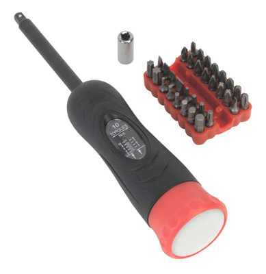 Sealey Torque Screwdriver Set 34pc 2-10Nm 1/4"Sq Drive STS100