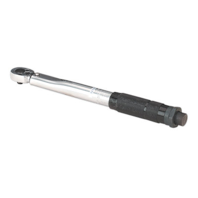 Sealey Torque Wrench Micrometer Style 1/4"Sq Drive 5-25Nm(44-221lb.in) - Calibrated STW101