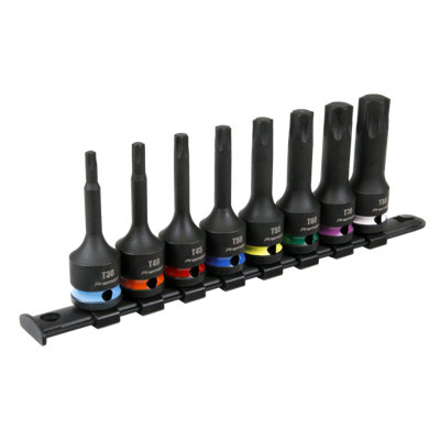 Sealey TRX-Star Impact Socket Bit Set 8 Pieces 1/2" Square Drive AK56002
