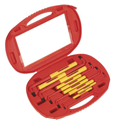 Sealey TRX-Star Key Set 9 Pieces Extra-Long VDE Approved Hand Tool Kit AK7178