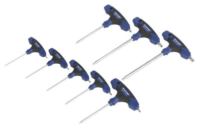 Sealey TRX-Star Key Set With Storage Stand 8 Pieces Composite T-Handle AK7145