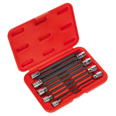 Sealey TRX-Star Socket Bit Set 9 Pieces 3/8" Square Drive - 150mm AK62261