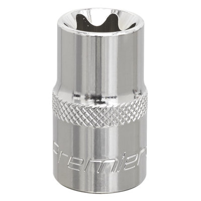 Sealey TRX-Star Socket E18 1/2" Square Drive Chrome Vanadium Steel SET011
