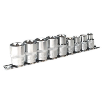 SEALEY TRX-STAR SOCKET SET 9PC 3/8