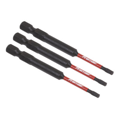 Sealey TRX-Star T10 Impact Power Tool Bits Forged From S2 Steel 75mm 3pc AK8265