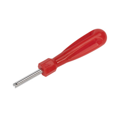 Sealey Tyre Valve Core Tool With Easy Grip Handle 97mm - Red/Silver TST/VCT