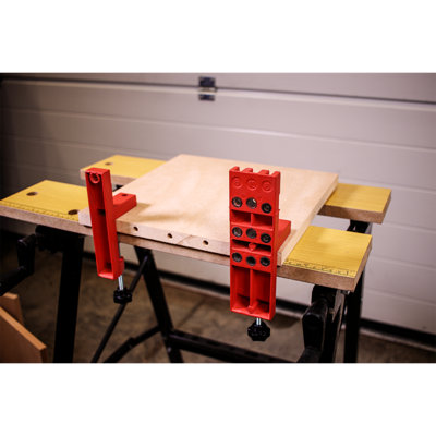 Sealey Universal Dowelling Jig Set Includes Aluminium Dowelling Jig DJ01 - 6