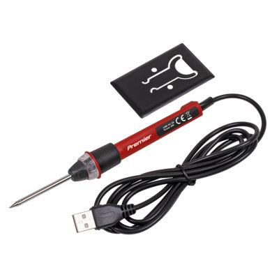 Sealey USB 8W Soldering Iron Compact & Lightweight Design 400 DegreesC Tool SDL12