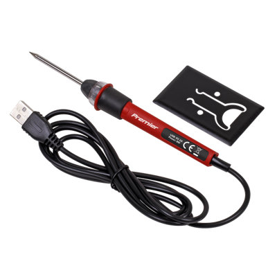 Sealey USB 8W Soldering Iron Compact & Lightweight Design 400 DegreesC Tool SDL12