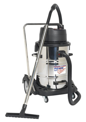 sealey-vacuum-cleaner-industrial-wet-dry-77l-stainless-steel-drum