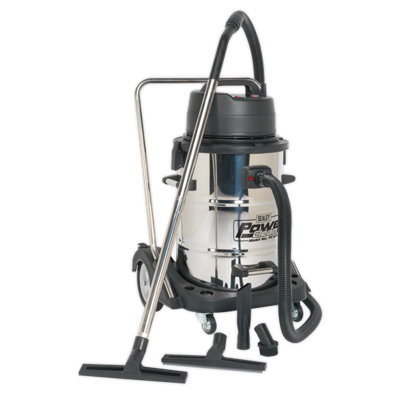 sealey-vacuum-cleaner-industrial-wet-dry-77l-stainless-steel-drum