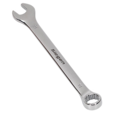 Sealey WallDrive Combi Spanner Chrome Vanadium Steel Polished Finish 11mm S01011