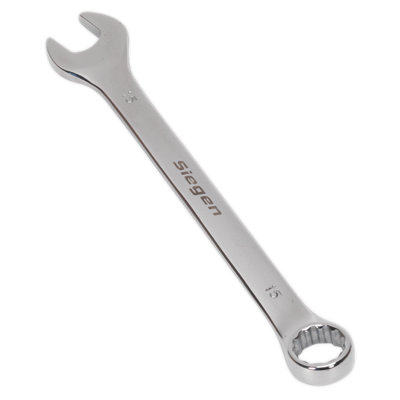 Sealey WallDrive Combi Spanner Chrome Vanadium Steel Polished Finish 15mm S01015