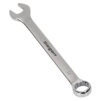 Sealey WallDrive Combi Spanner Chrome Vanadium Steel Polished Finish 20mm S01020