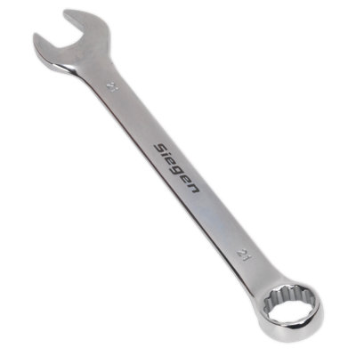 Sealey WallDrive Combi Spanner Chrome Vanadium Steel Polished Finish 21mm S01021