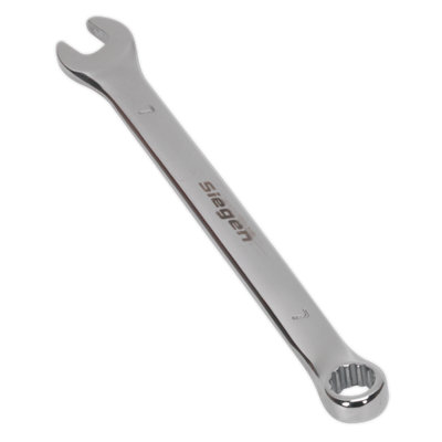 Sealey WallDrive Combi Spanner Chrome Vanadium Steel Polished Finish 7mm S01007