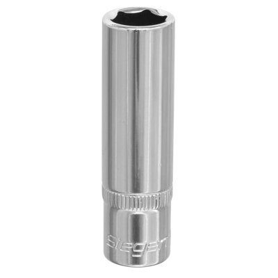Sealey WallDrive Socket 12mm Deep 3/8" Square Drive Chrome Vanadium Steel S0590