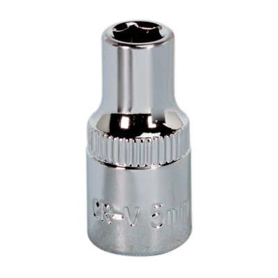 Sealey WallDrive Socket 5mm 1/4" Square Drive Fully Polished Finish Tool SP1405