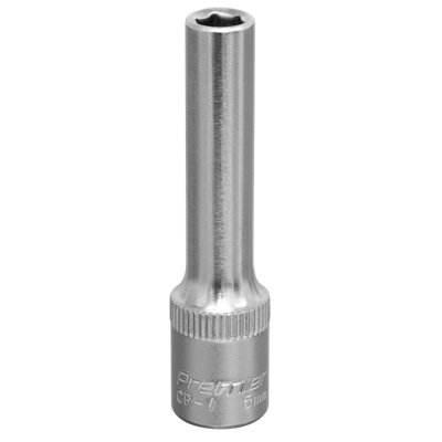 Sealey WallDrive Socket 5mm Deep 1/4" Square Drive Chrome Vanadium Steel S1405D