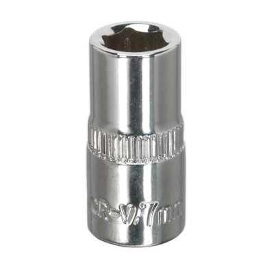 Sealey WallDrive Socket 7mm 1/4" Square Drive Chrome Vanadium Steel SP1407