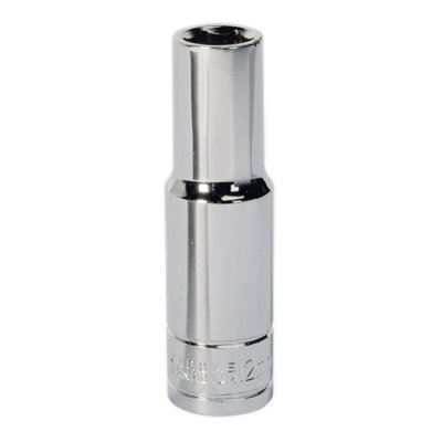Sealey WallDrive Socket Tool 12mm Deep 1/2" Square Drive - Chrome Plated S0668