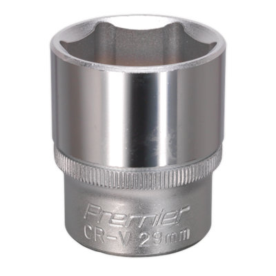 Sealey WallDrive Socket Tool 29mm 1/2" Square Drive Chrome Vanadium Steel S1229