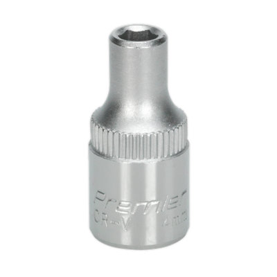 Sealey WallDrive Socket Tool 4mm 1/4" Square Drive Chrome Vanadium Steel S1404