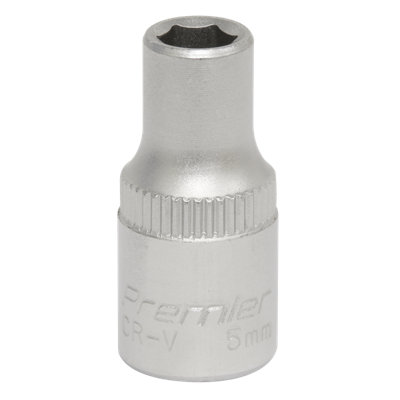 Sealey WallDrive Socket Tool 5mm 1/4" Square Drive Chrome Vanadium Steel S1405