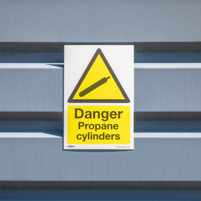 Sealey Warning Safety Sign Danger Propane Cylinders Self-Adhesive Vinyl SS62V10 - 5