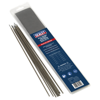 Sealey Welding Electrodes Rods 2.0 x 300mm Pack of 10 Pieces Mild Steel WE1020 - 3