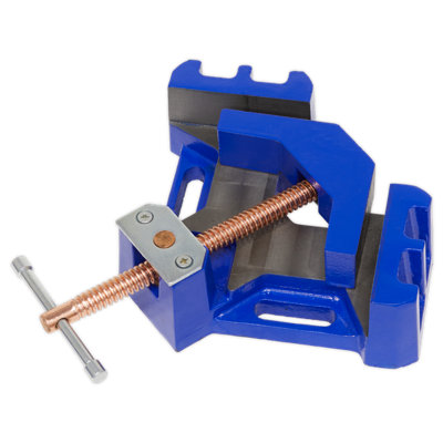 Sealey Welding Vice With Self-Centring Swivel Jaw 90 Degrees Angle 165mm SWV165