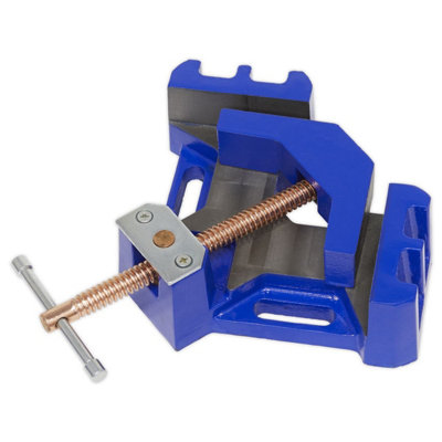 Sealey Welding Vice With Self-Centring Swivel Jaw 90 Degrees Angle 165mm SWV165 - 3