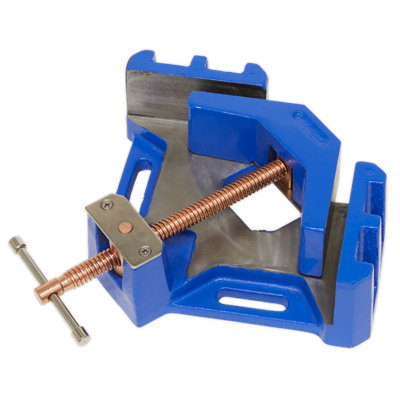 Sealey Welding Vice With Self-Centring Swivel Jaw 90 Degrees Angle 215mm SWV215