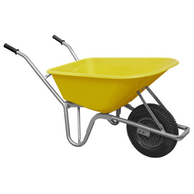 Sealey Wheel Barrow 100L Heavy Duty Home Garden Garage Cart Pneumatic Tyre WBR01 - 3