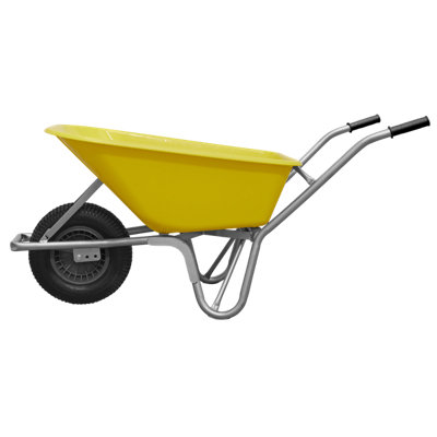 Sealey Wheel Barrow 100L Heavy Duty Home Garden Garage Cart Pneumatic Tyre WBR01 - 4