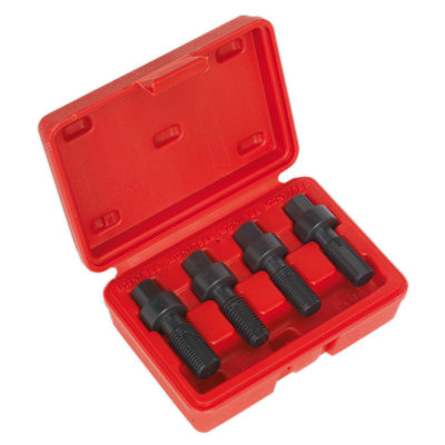 Sealey Wheel Bolt Thread Chasers M12 & M14 + Case For 12mm Socket Spanner SX205