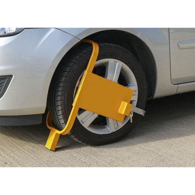Sealey Wheel Clamp With Lock & 2 Keys Corrosion Resistant Yellow Finish PB397 - 4