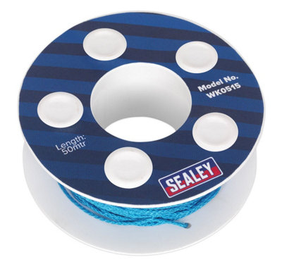 Sealey Windscreen Cutting Wire 50m - Nylon WK0515