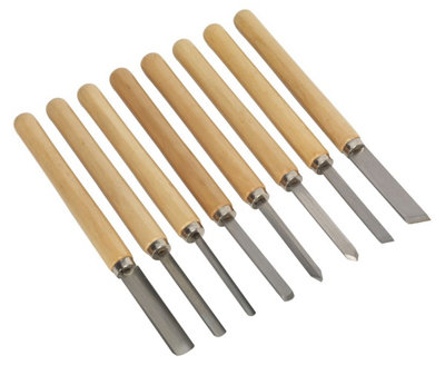 Sealey Wood Turning Chisel Set 8pc AK60/8