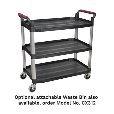Sealey Workshop Trolley 3-Level Composite CX310